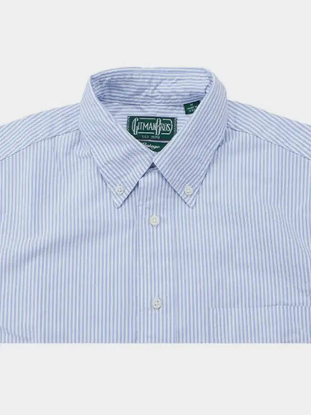 Gitman Vintage- Oxford shirt blue stripe