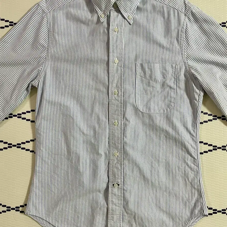 Gitman Vintage- Oxford shirt blue stripe