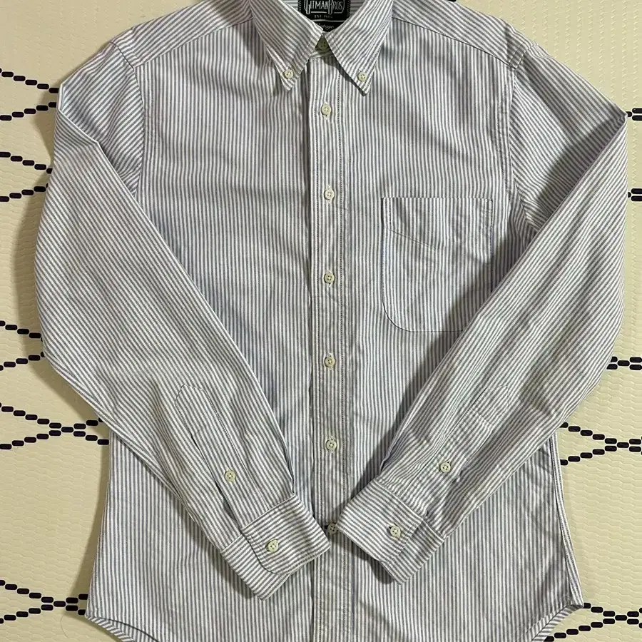 Gitman Vintage- Oxford shirt blue stripe