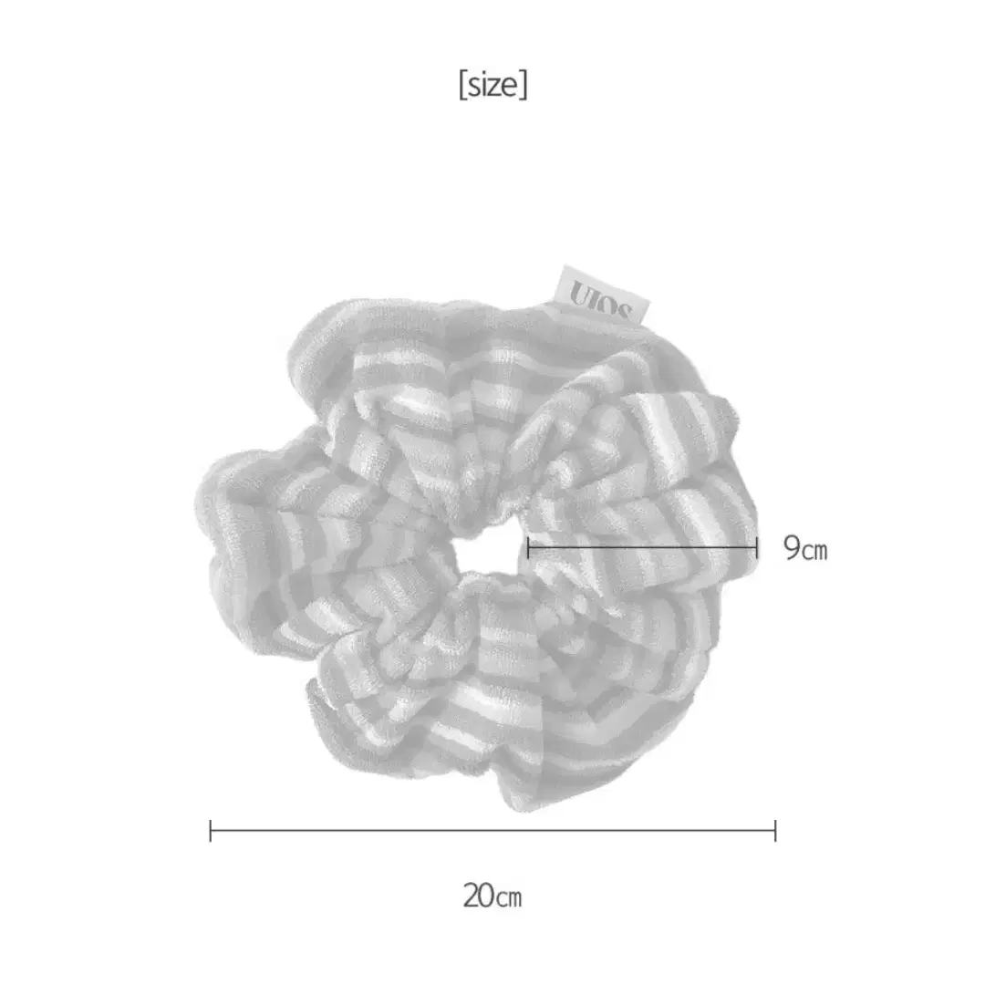 유아이오스 무지개 빅 테리 스크런치 헤어슈슈 곱창밴드 아이디어스