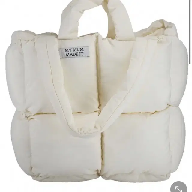 MMMI Cream Puffer Tote bag 퍼프 패딩 숄더백 에코백