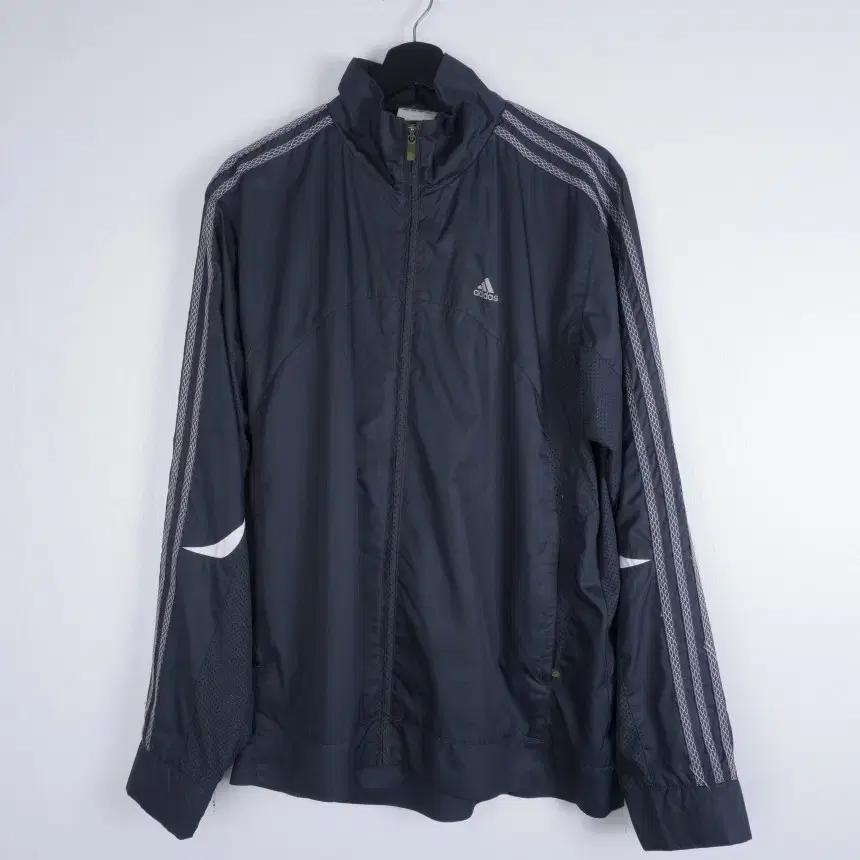 Adidas Grey Three-Season Black Windbreaker Training Zip Up Jersey VIA3009