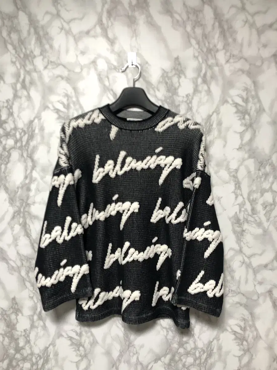 [FREE] Balenciaga Multilogo Knit Scribble