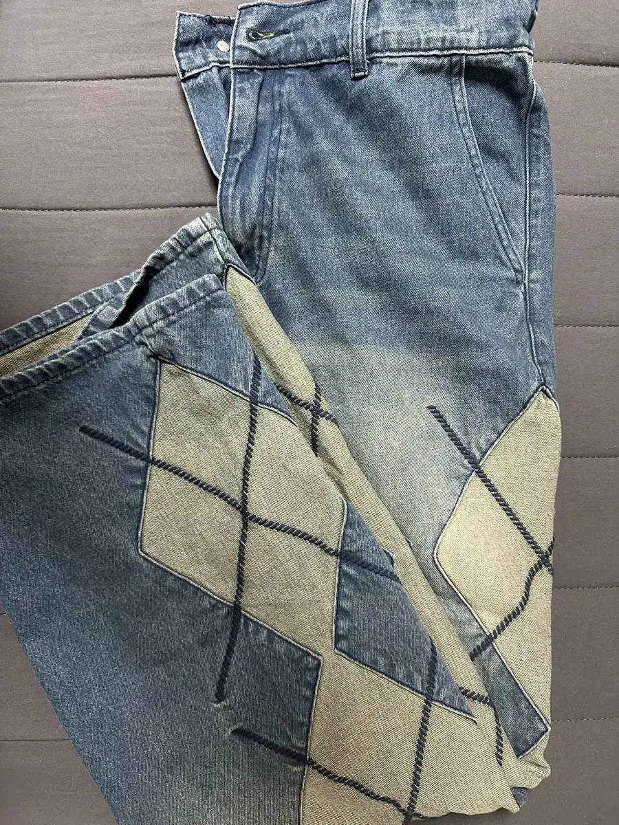 Xtonez XP200 Rumbus Pattern Wide Denim Pants