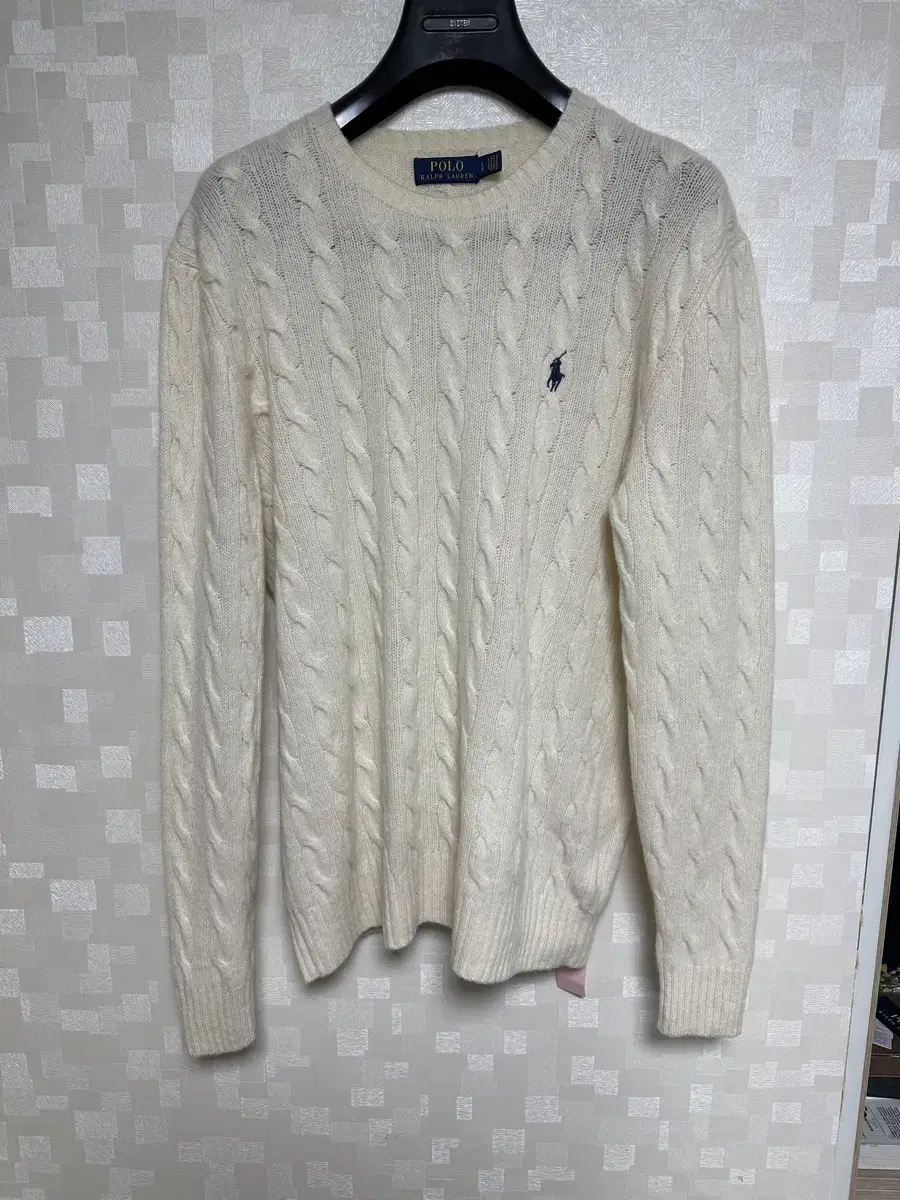 Polo Ralph Lauren Cream cable knit size L