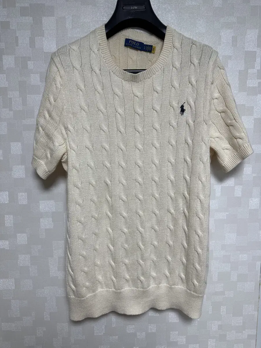 Polo Ralph Lauren Short Sleeve Cable Knit CreamL sell.