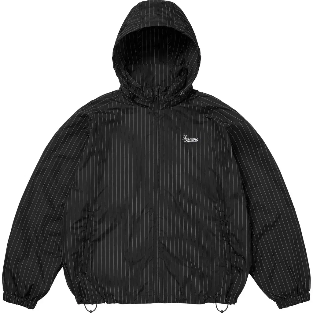 Supreme Windbreaker Pinstripe Track Jacket black m