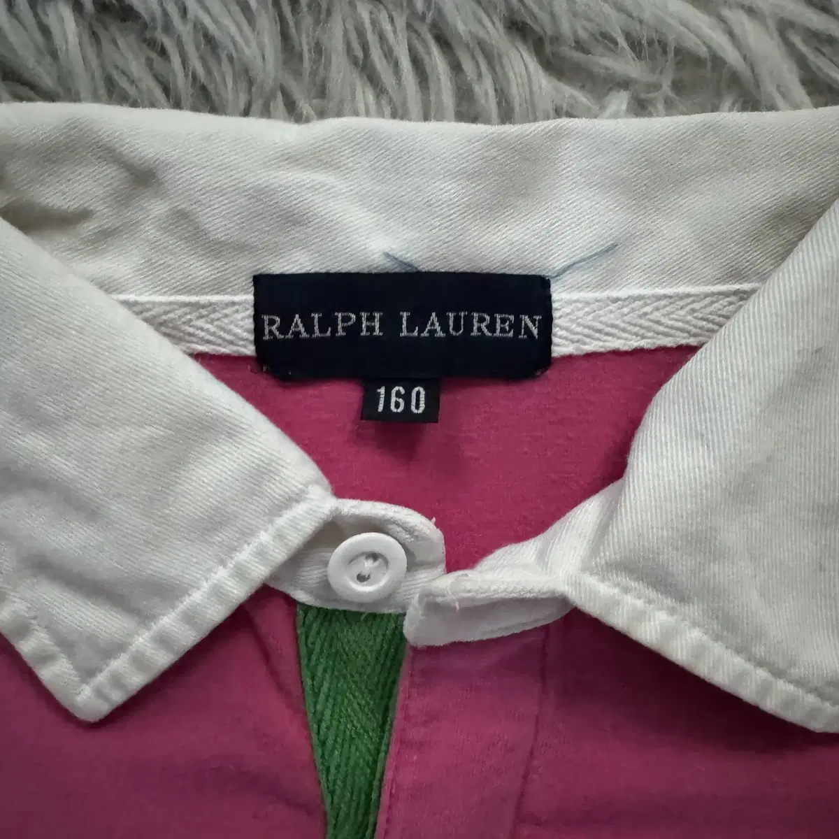 RALPH LAUREN 일본 빈티지 폴로 카라티 카라긴팔 폴로긴팔