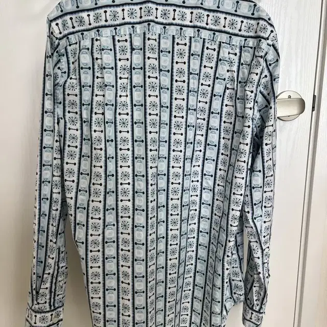 LVC 70'S BUTTON UP ATOMIC BLUE&WHITE M