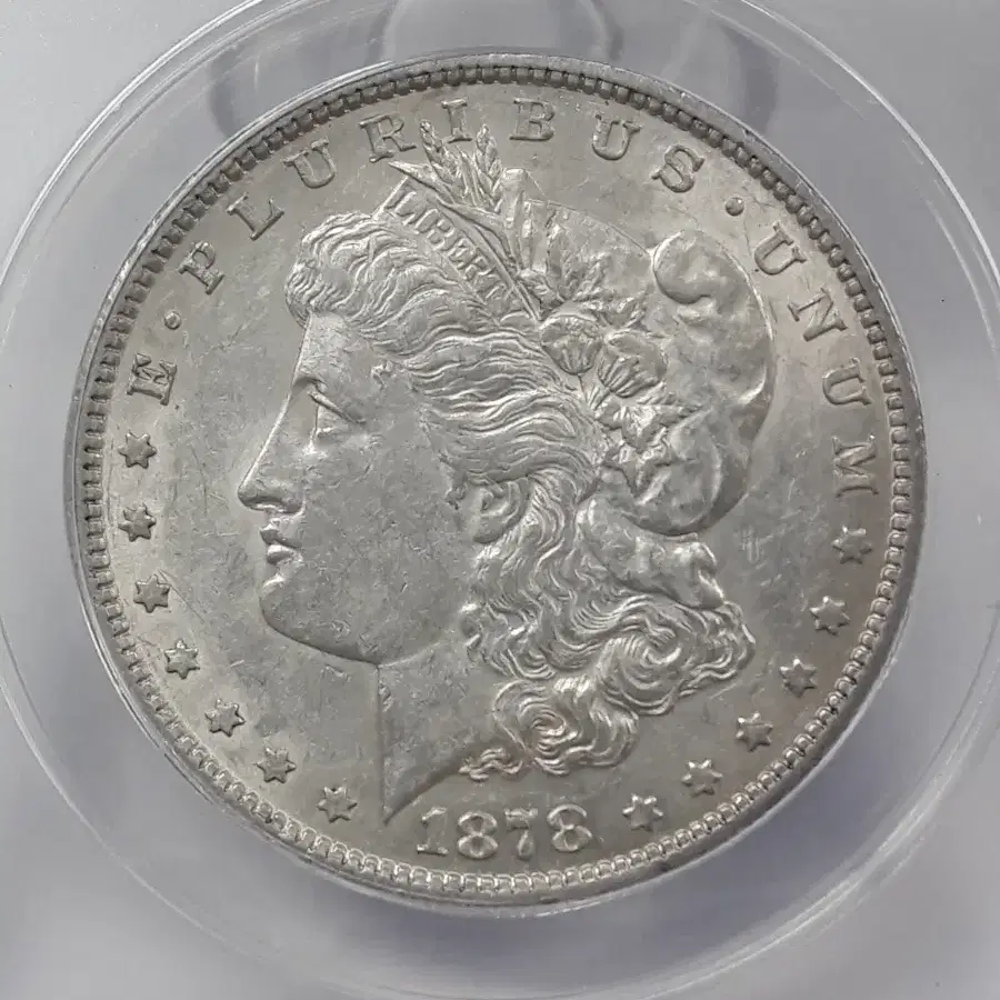 1878년 미국 모건 1달러 ANACS AU53 준미사용 은화