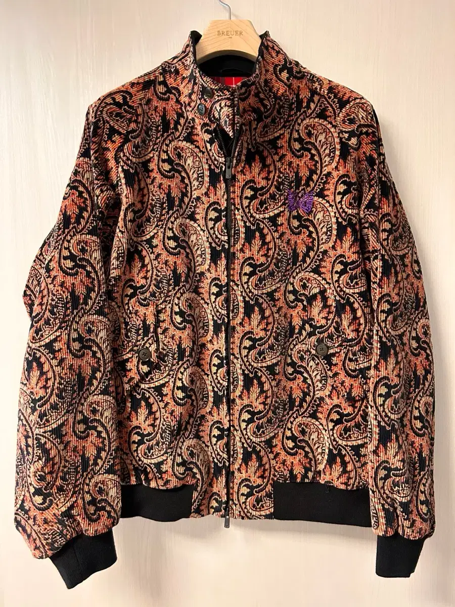 Barracuda Needles Corduroy Paisley Jacket Size 42 for sale