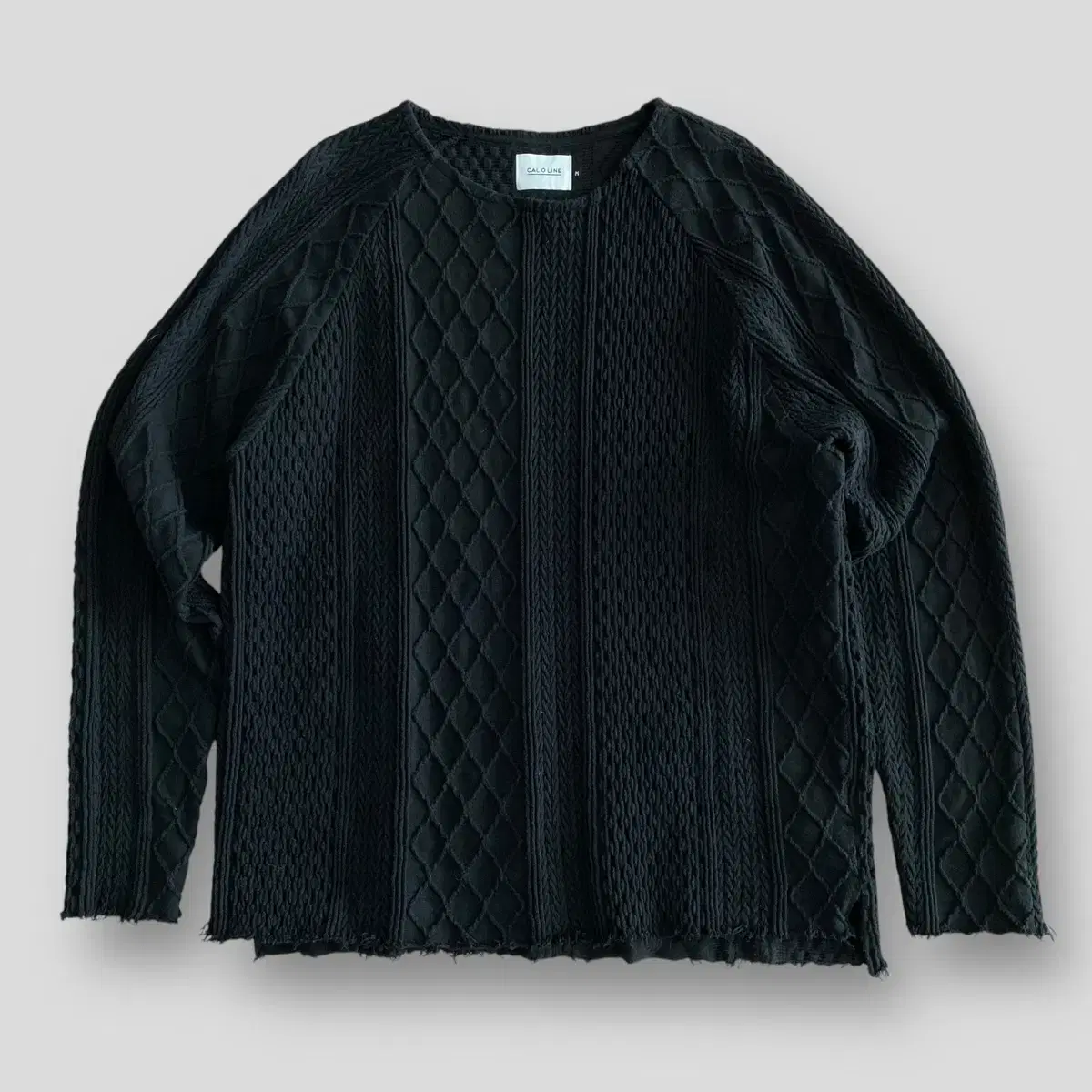 (M)CAL O LINE Cable Cotton Knit Sweater for Cal O Line