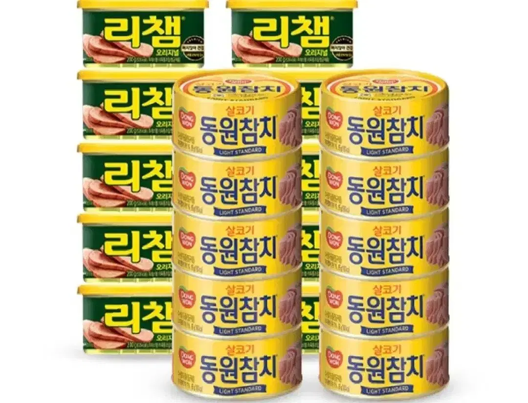 리챔오리지널200GX10캔+동원참치150GX10캔35900원