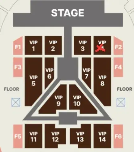 세븐틴 콘서트 막콘 VIP4구역 15열 왼블