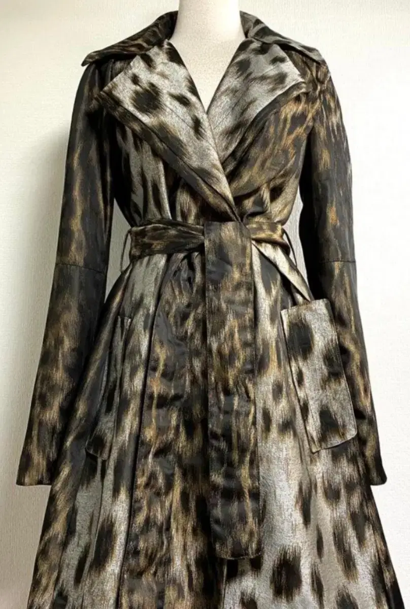 Misha leopard trench coat 66-77