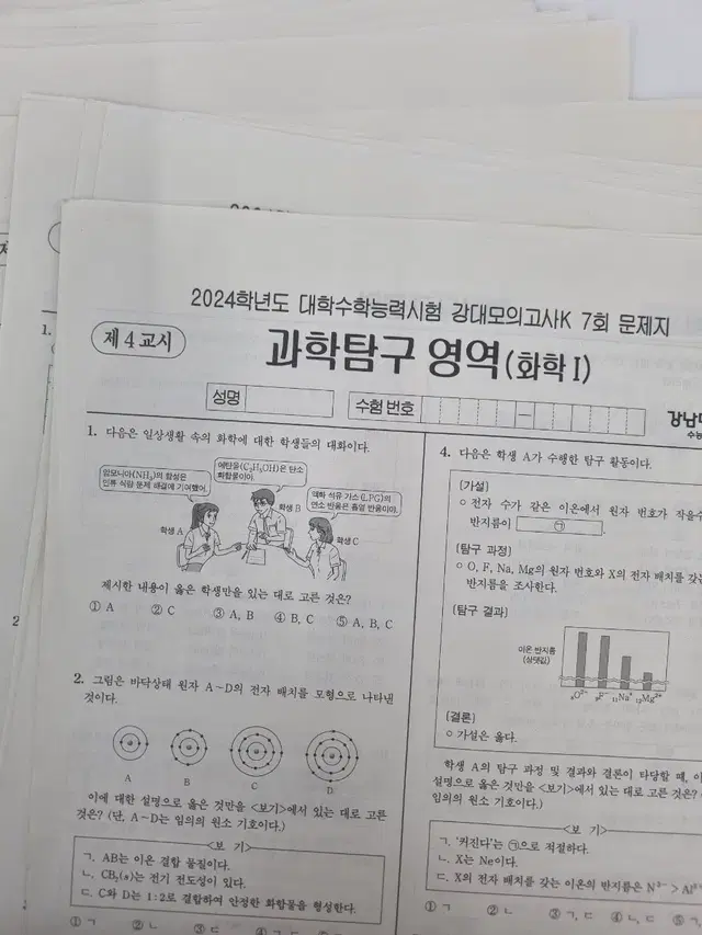 2024 강대k 화학 실전모의고사 실모