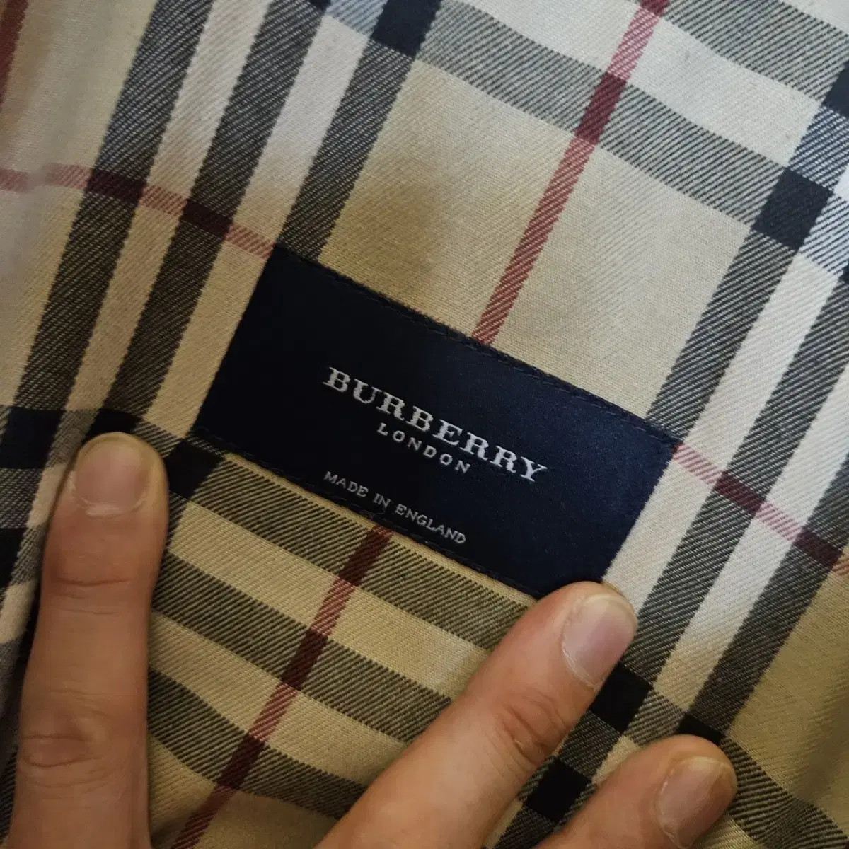 BURBERRY 버버리 남성 베이지 봄버자켓 100-105