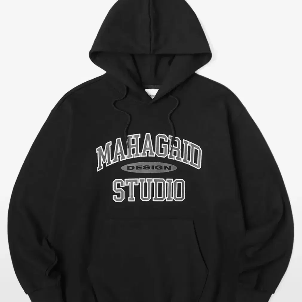 마하그리드 후드 COLLEGE LOGO HOODIE BLACK