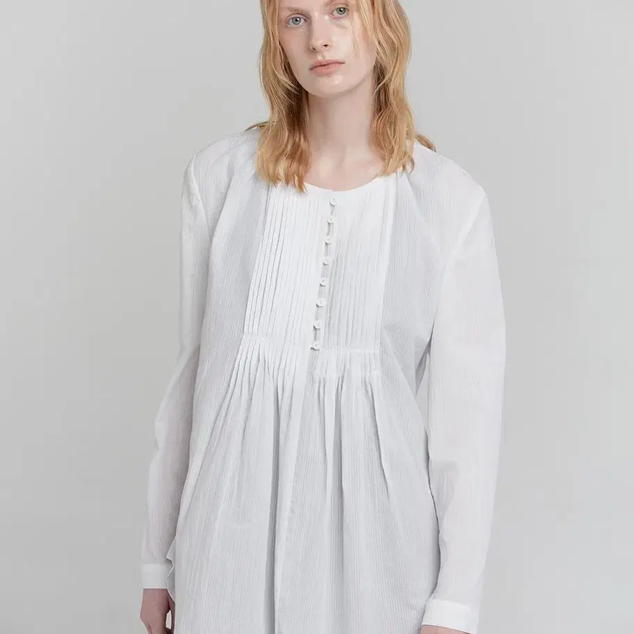 로우타이드 PINTUCK BLOUSE [WHITE] /low tide