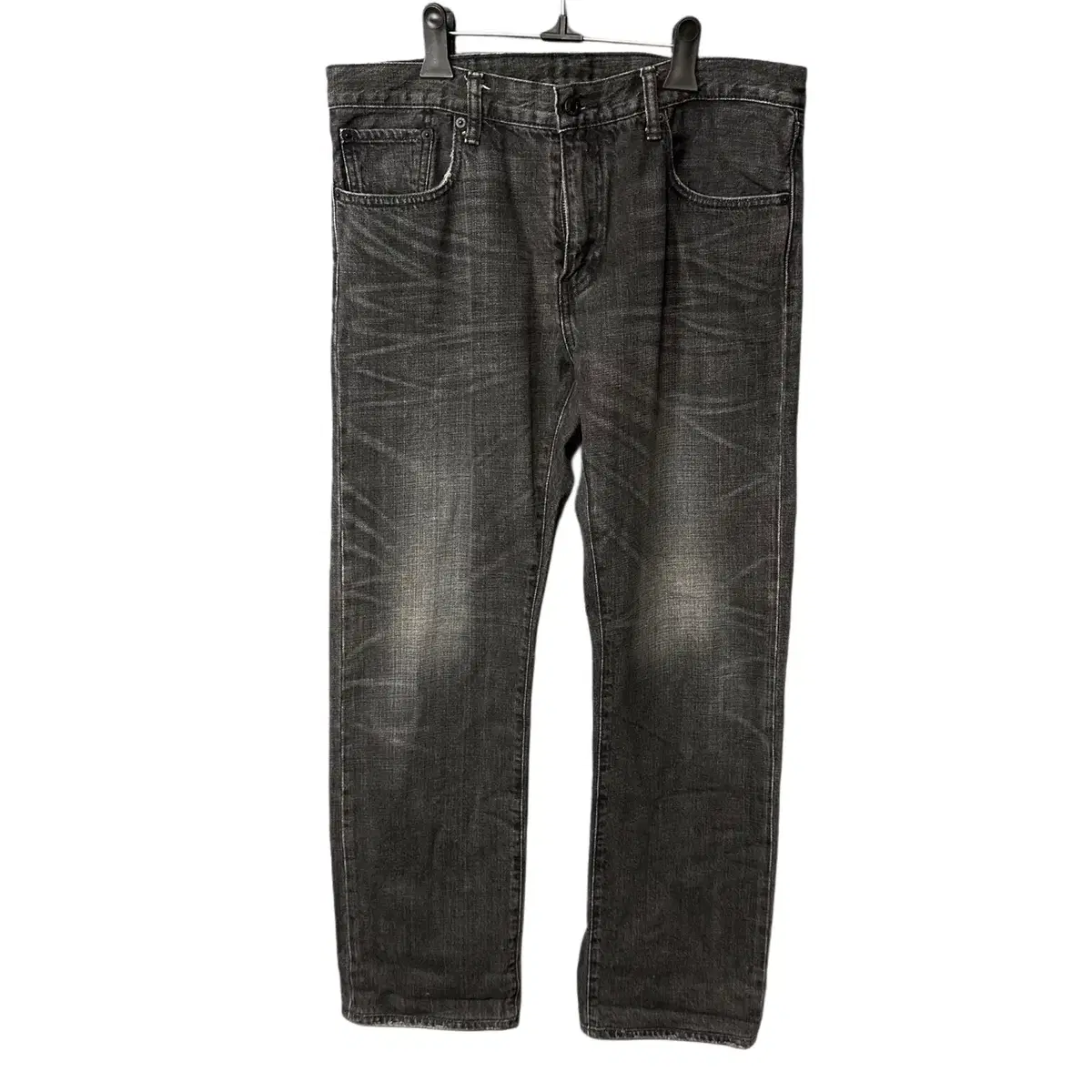 34 Levi's 502 Black Washed Denim Jeans