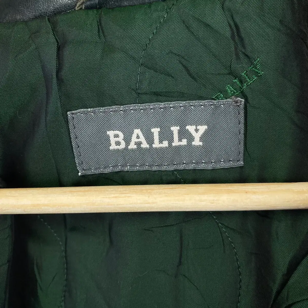 빈티지 BALLY made in italy 후드 레더 자켓