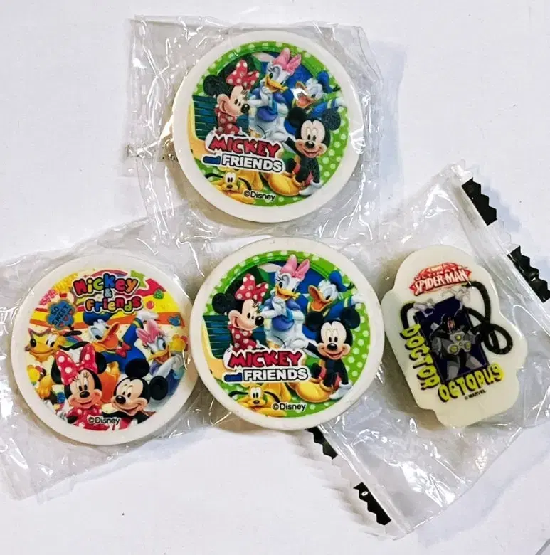 Resoretto #3326 Mickey Franchise, Spider-Man Erasers 4 points