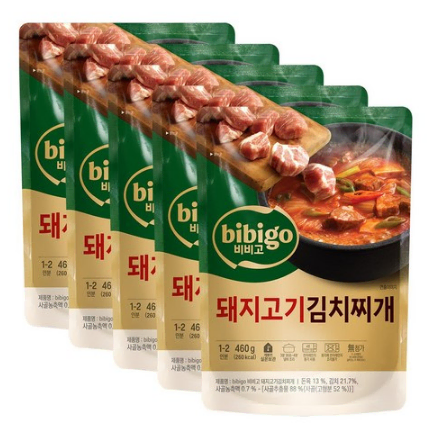 무료배송-비비고 돼지고기 김치찌개 460G 5개