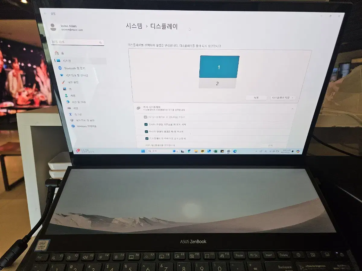 ASUS ZEN BOOK PRO DUO UX581GV 터치스크린 i9 팜