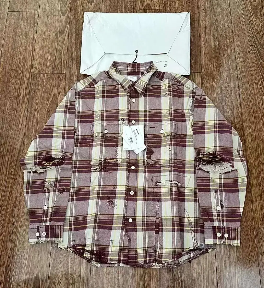 VISVIM 21AW LUMBER CHECK L/S CRASH