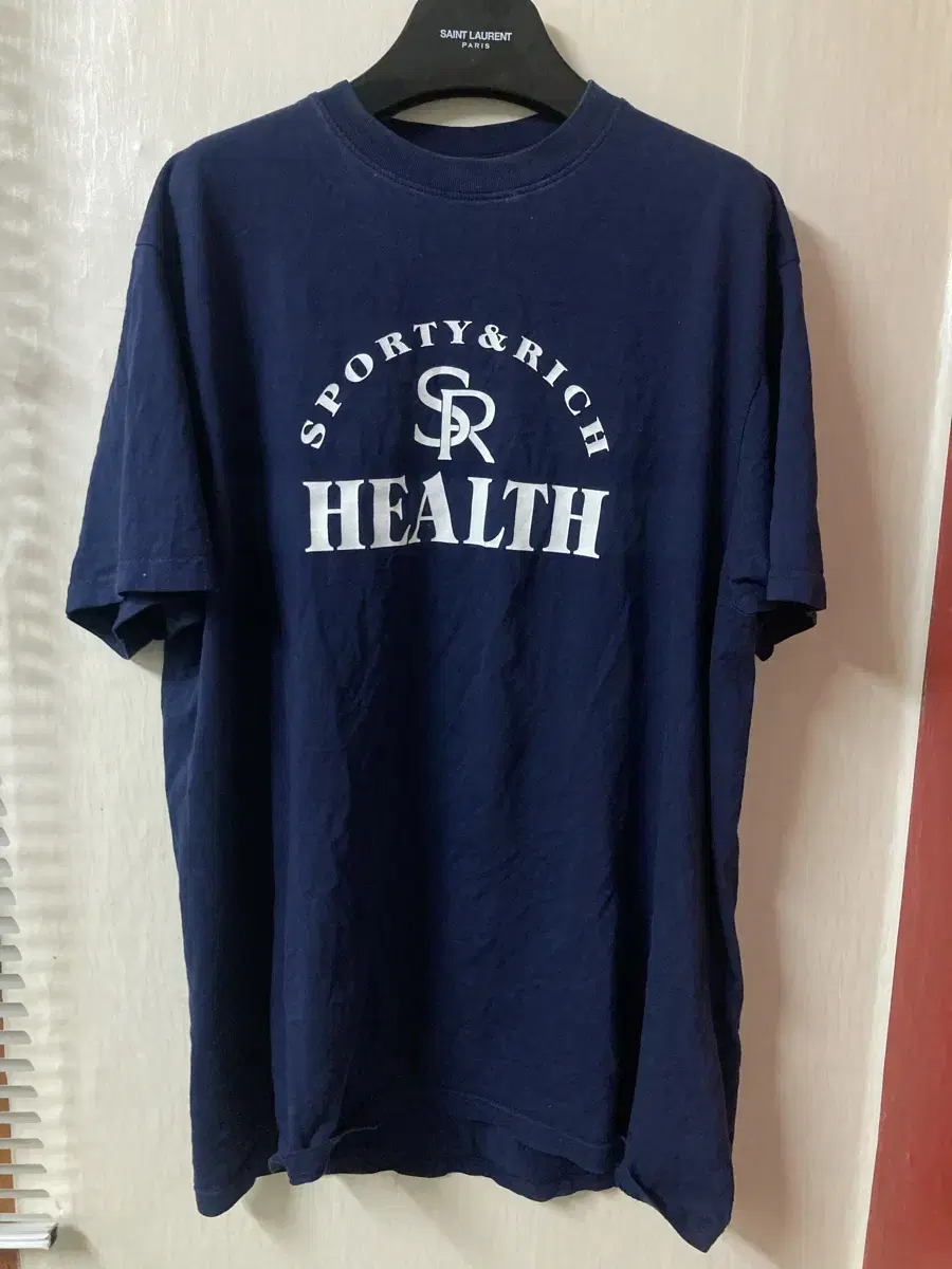 Sporty & Rich / Navy Logo T-Shirt / L