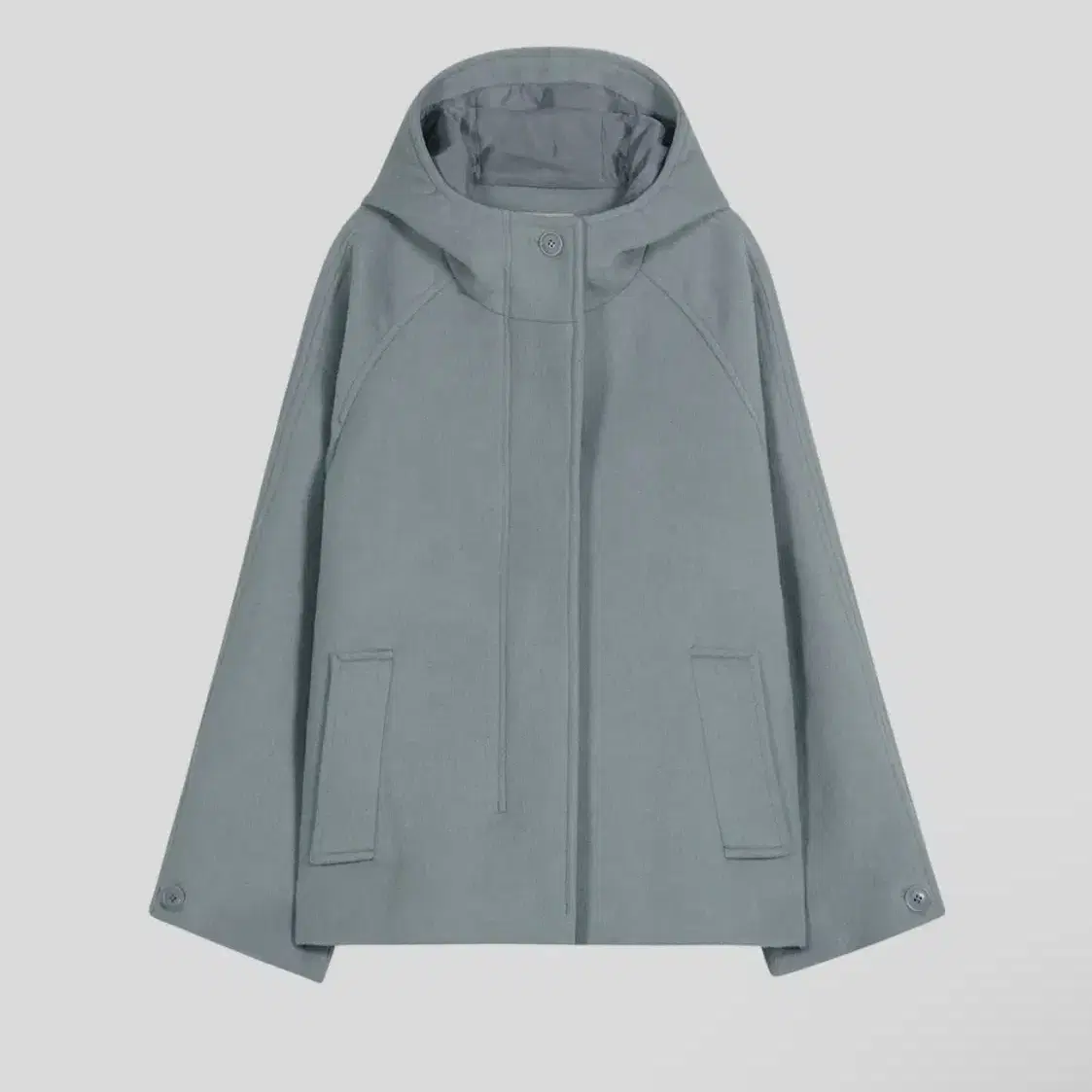 타입서비스 Hooded Half Coat 하프코트 스카이블루