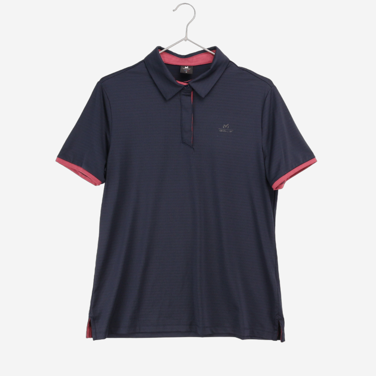 [95]Millet Golf Navy Short Sleeve kara T-Shirt (SW3066)