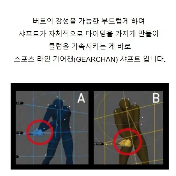 쓰리링 기어첸 60S  샤프트