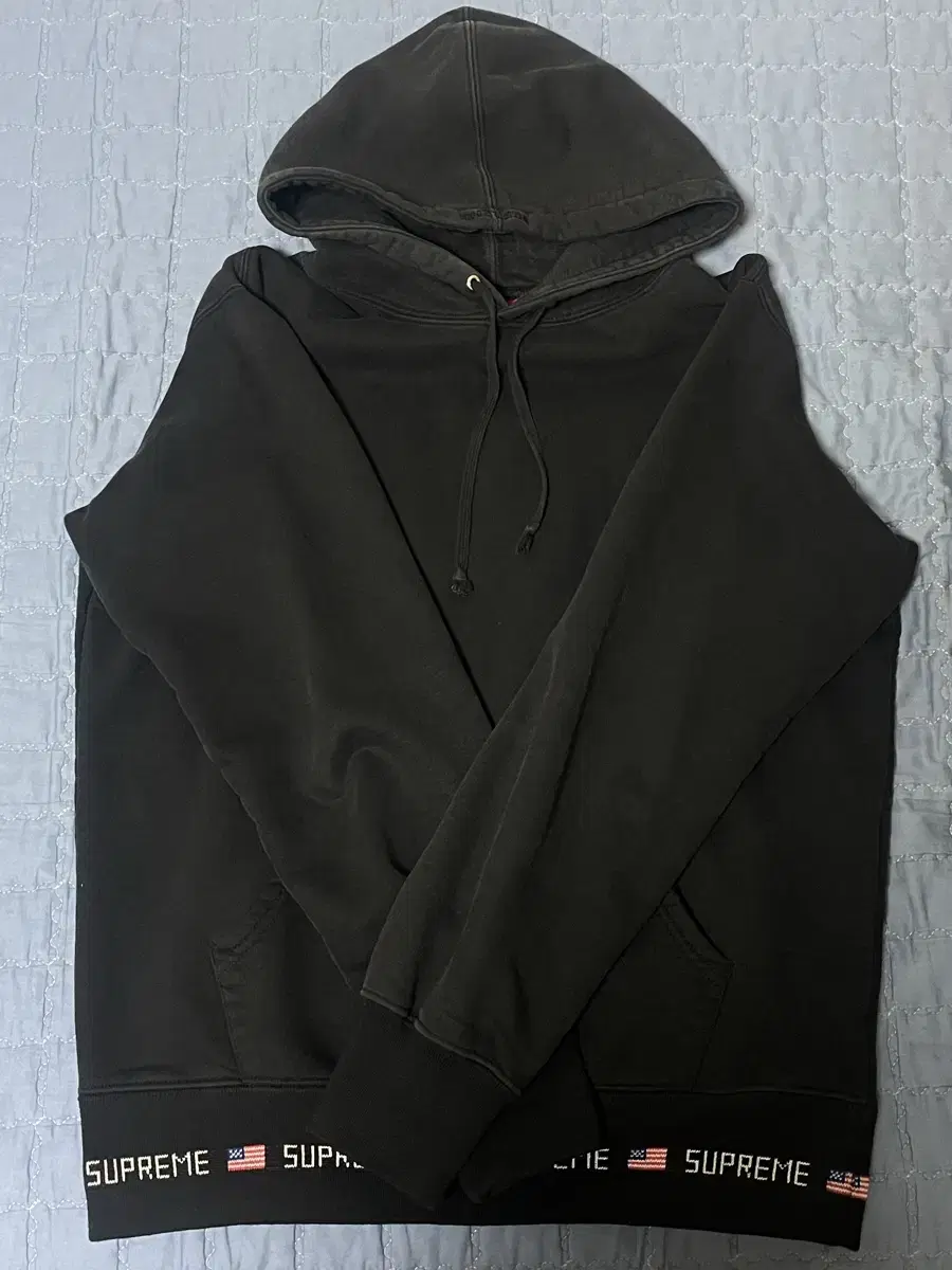 supreme 15F/W Rib Hooded Sweatshirt