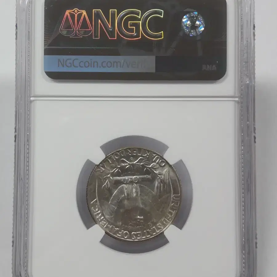 1963년 D 미국 워싱턴 쿼터 달러 NGC MS65 미사용 은화