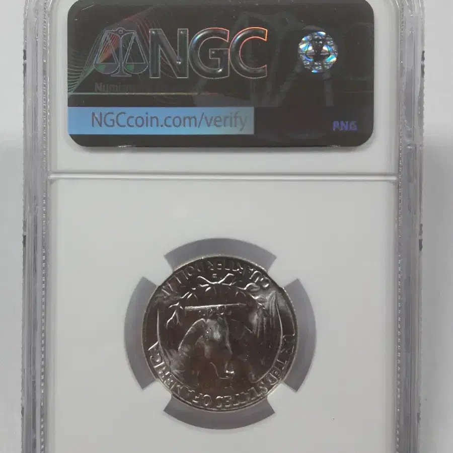 1960년 D 미국 워싱턴 쿼터 달러 NGC MS65 미사용 은화