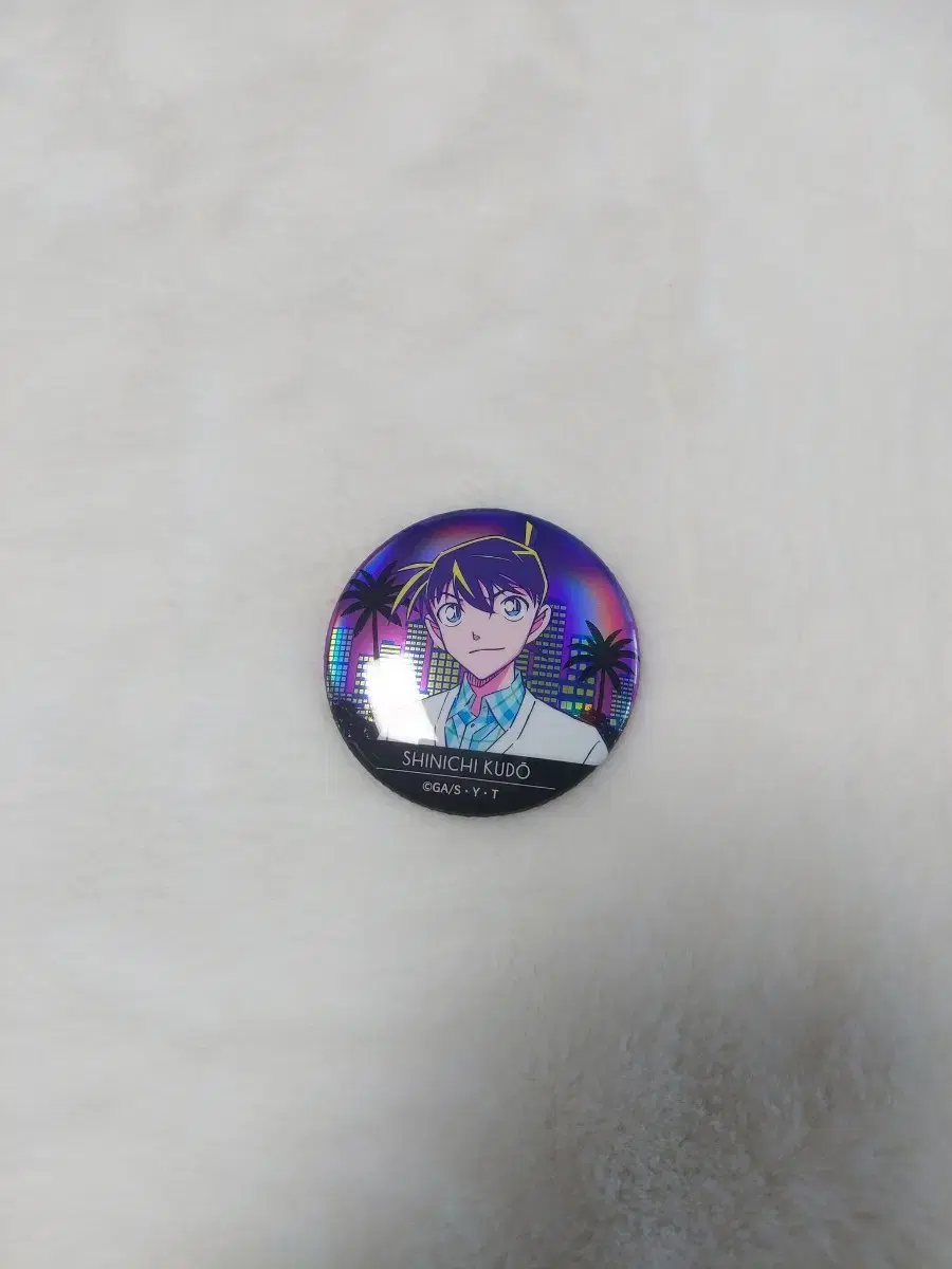 Detective Conan Trading hologram Canbadge/Shinichi Kudo Canbadge/South Korea