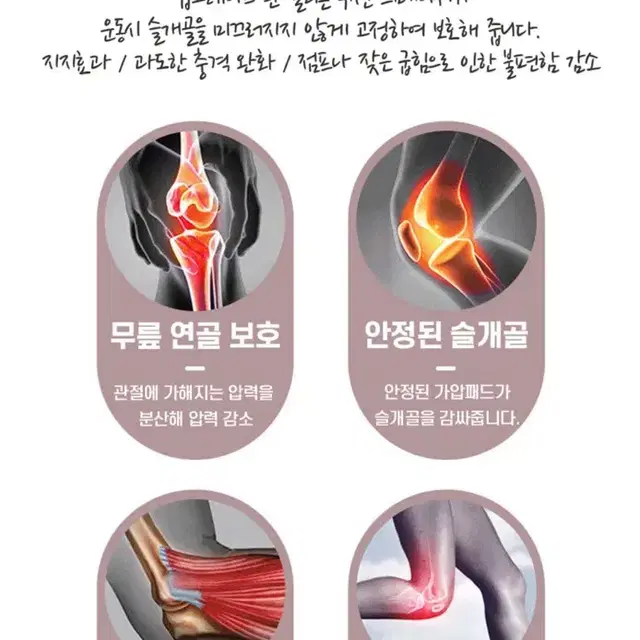 [새상품] 러닝 헬스 무릎 연골보호대 블랙