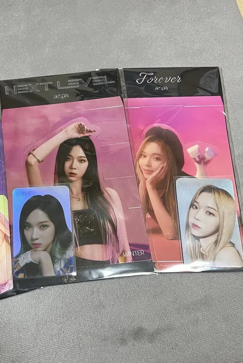 Aespa Forever Next Level hologram Photocards photocard Sets winter WTS