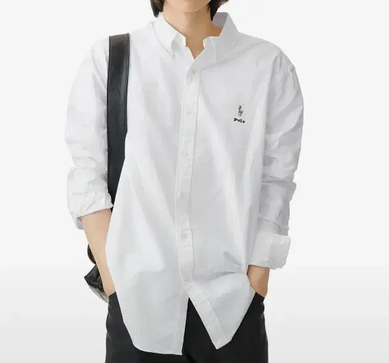 [Genuine New] L Polo Ralph Lauren xMenswear Collaboration White Oxford Shirt