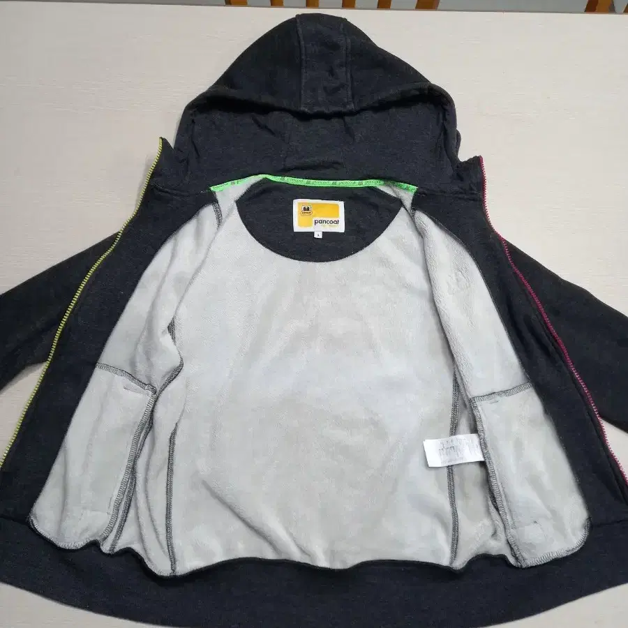 S85 PANCOAT 기모 후드집업 다크그레이 S-181