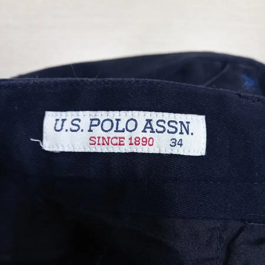 33 POLO ASSN 봄가을용 스판 슬림일자 치노 네이비 33-347