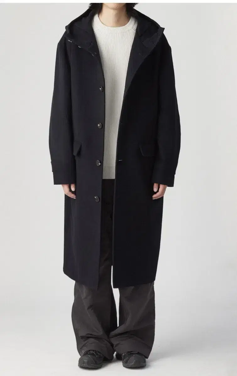 Hatching Room Hooded Coat Navy [4]