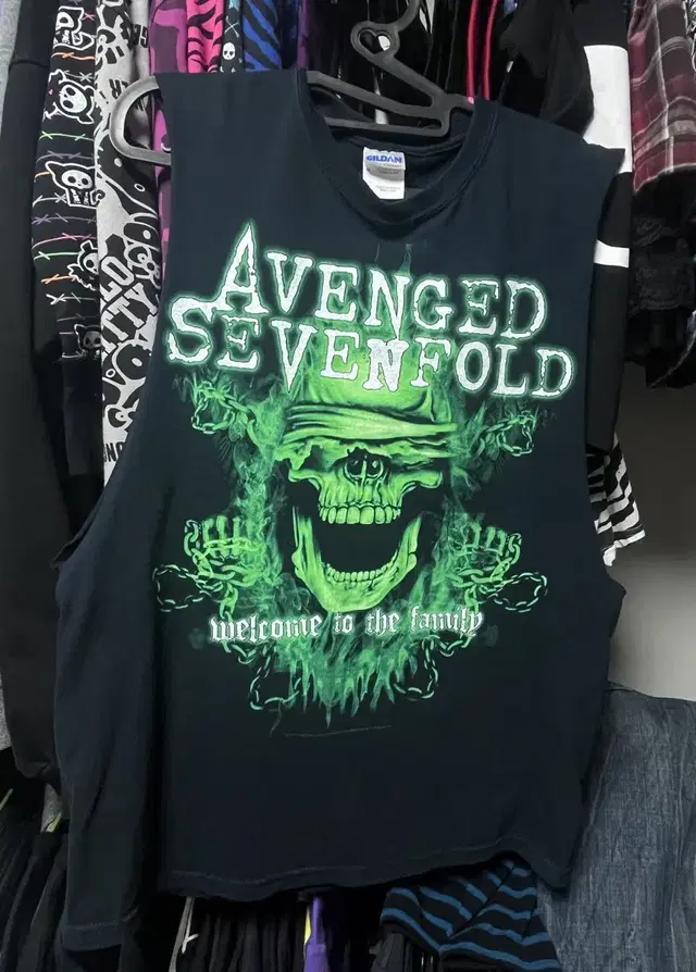 Avenged sevenfold diy밴드 머천 나시티