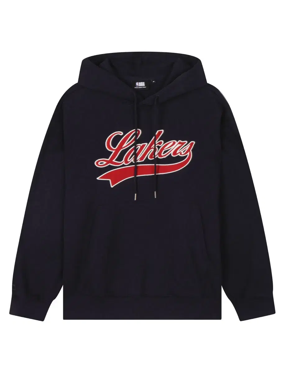 (NEW) NBA Lettering Big Logo Hoodie Navy