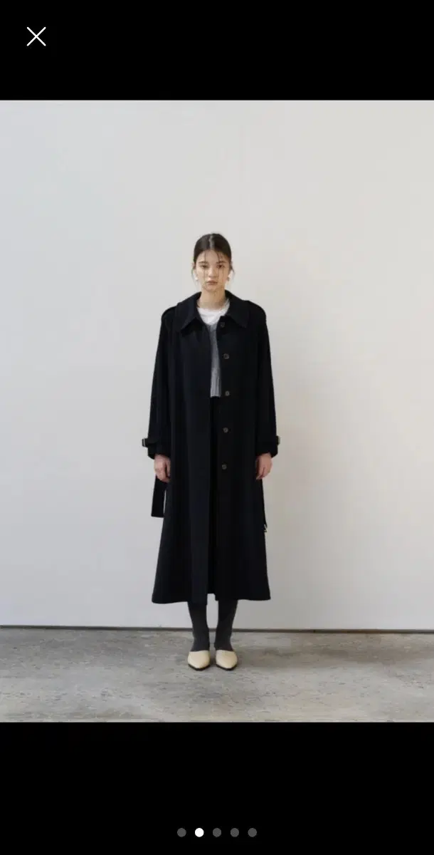 마론에디션 Cashmere Wool Trench Coat