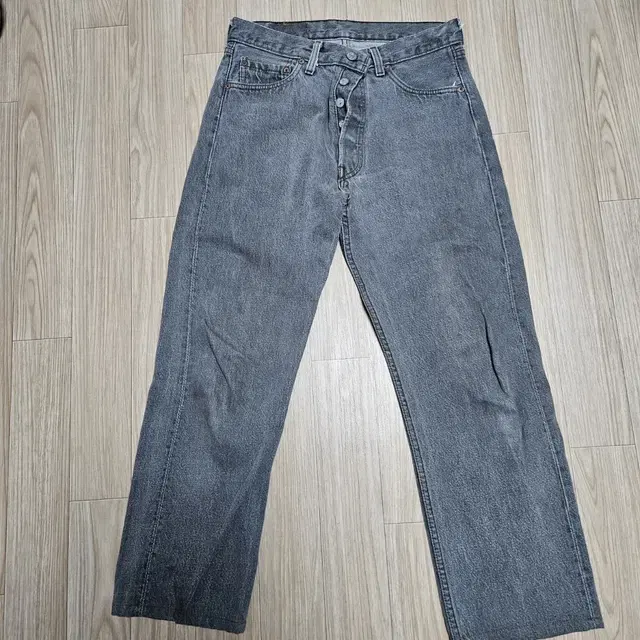 빈티지 리바이스 Levis 연 흑청바지 그레이 30x32