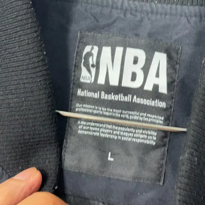 NBA 시카고불스 블랙 블루종 자켓 L