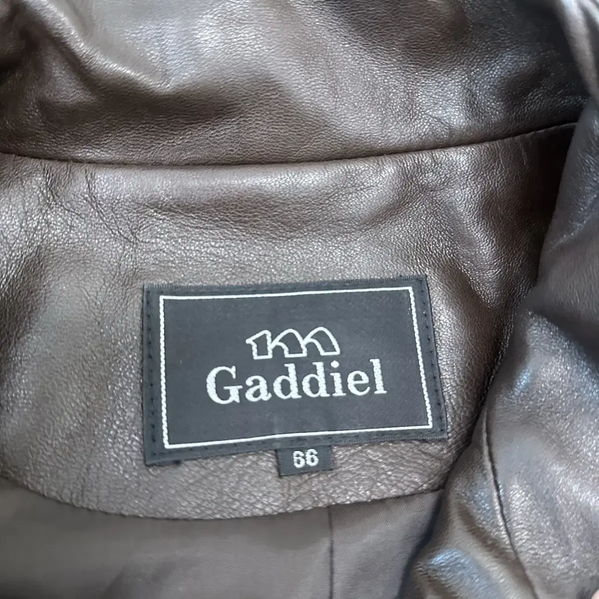 Gaddiel 여성 양가죽 브라운 미디 자켓 66