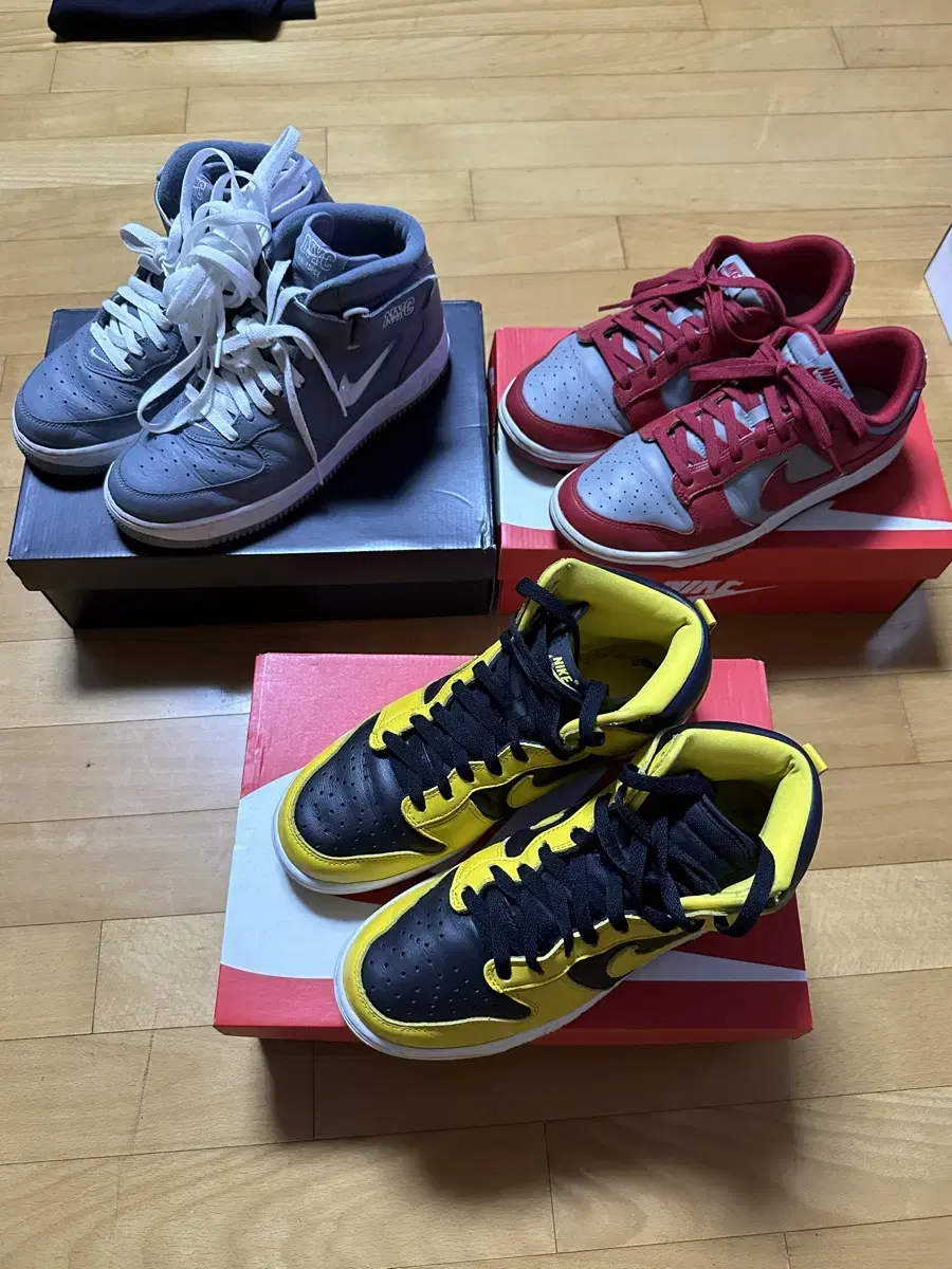 265) Used Nike Dunk, Force 40k each